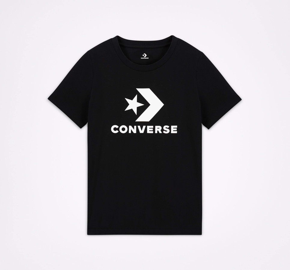 Star Chevron Center Front Tee-L-black