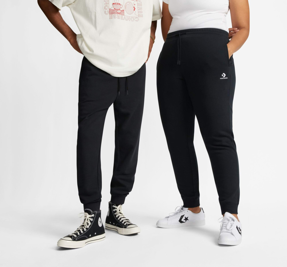 Converse Go-To Embroidered Star Chevron French Terry Sweatpant
