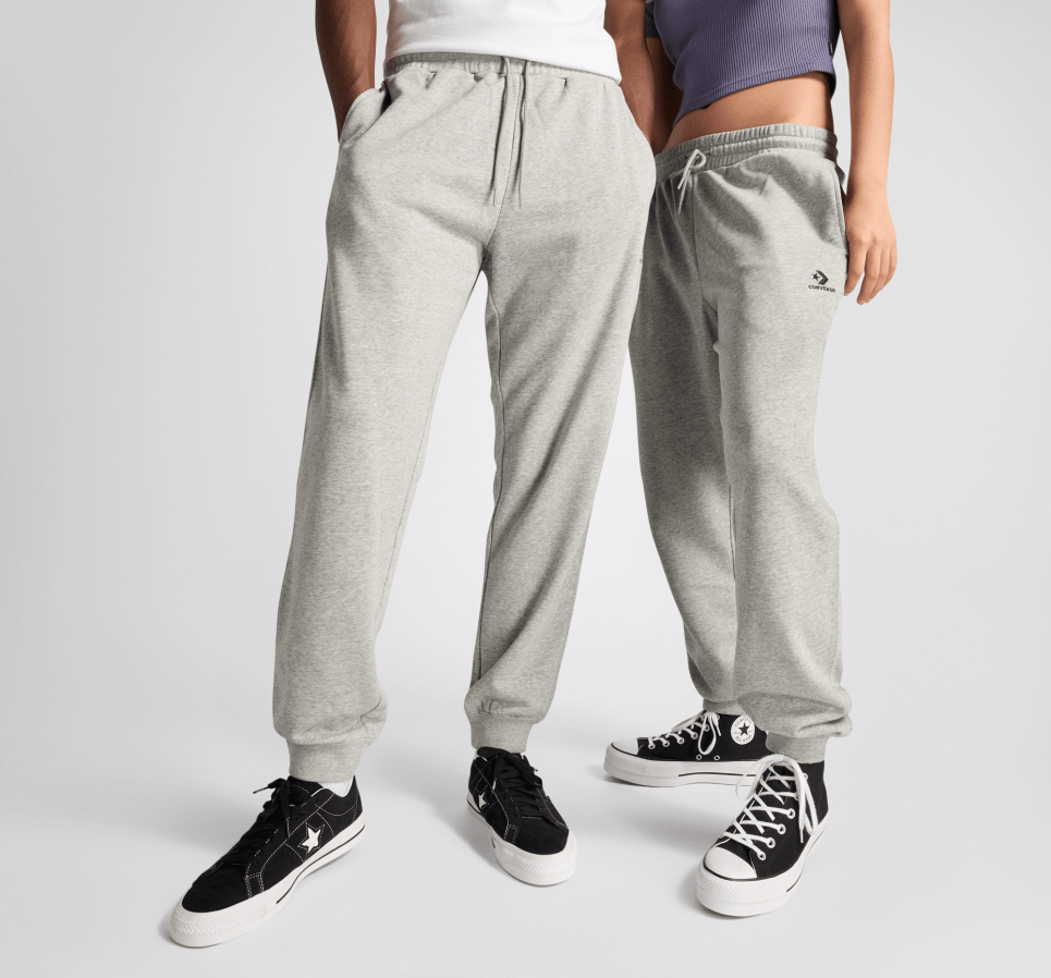 Converse Go-To Embroidered Star Chevron French Terry Sweatpant