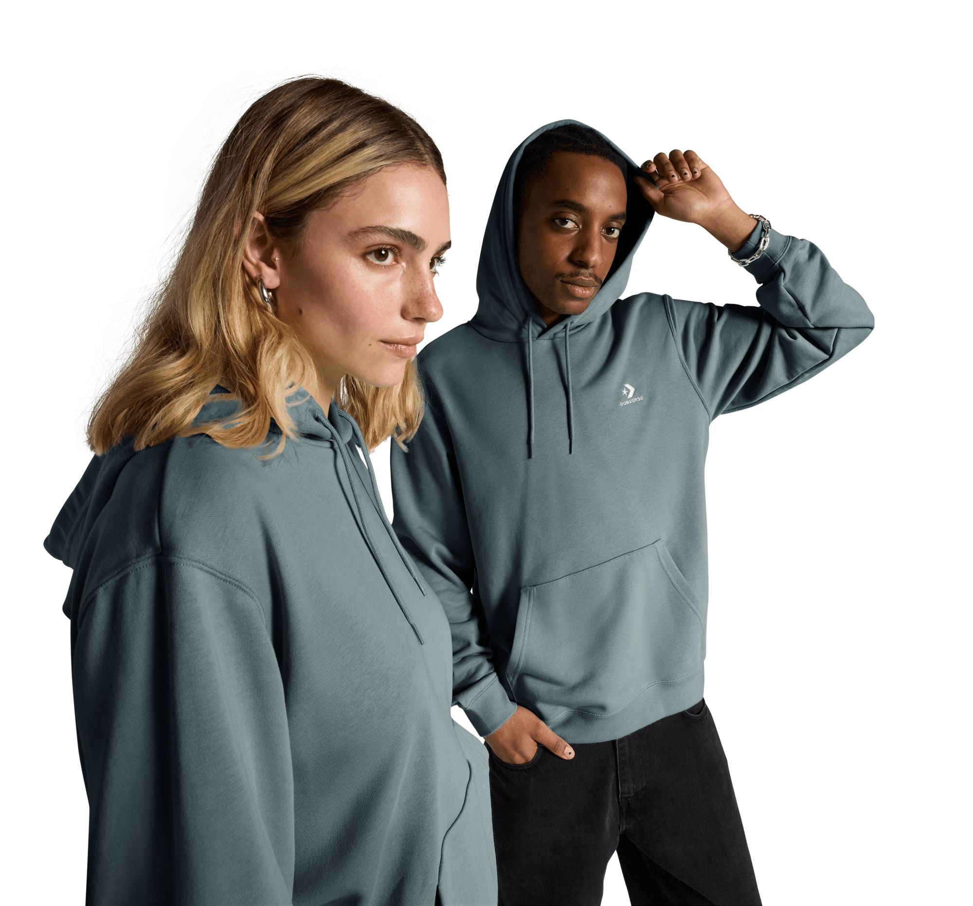 Converse Go-To Embroidered Star Chevron Standard Fit Pullover Hoodie