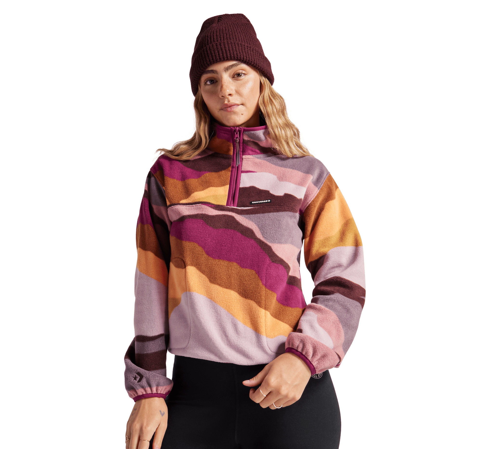 Bluză Counter Climate Polar Fleece Abstract Half-Zip