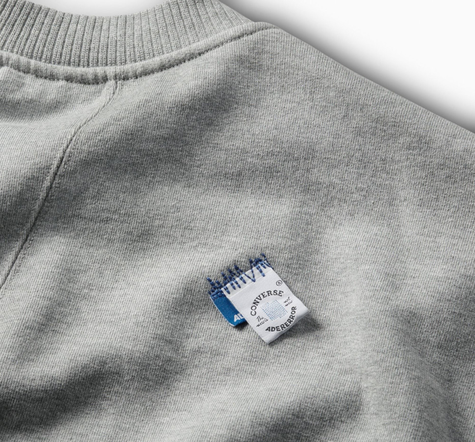 Converse x ADER ERROR SHAPES Crew Sweatshirt-Grey-S