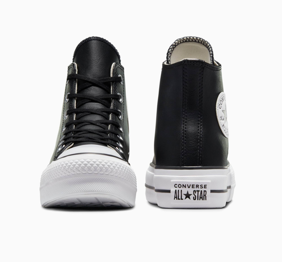 Chuck Taylor All Star Lift Platform Leather-Black-36