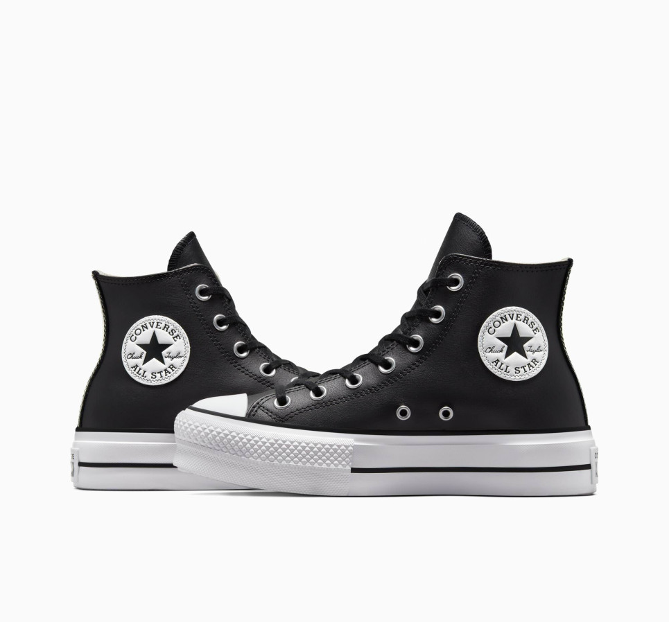 Chuck Taylor All Star Lift Platform Leather-Black-36