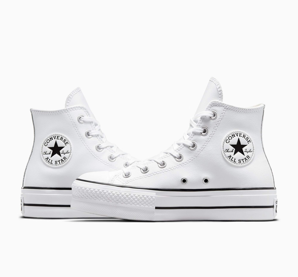 Chuck Taylor All Star Lift Platform Leather-White-36
