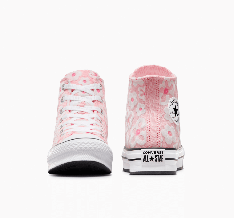 Chuck Taylor All Star Lift Platform Flower Embroidery