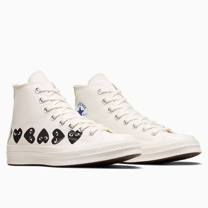 Converse x Comme des Garçons PLAY Chuck 70 Multi Heart-Cream-36