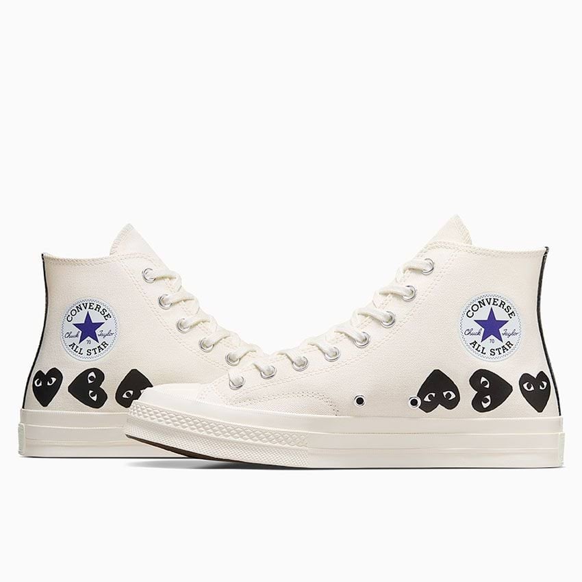 Converse x Comme des Garçons PLAY Chuck 70 Multi Heart-Cream-36