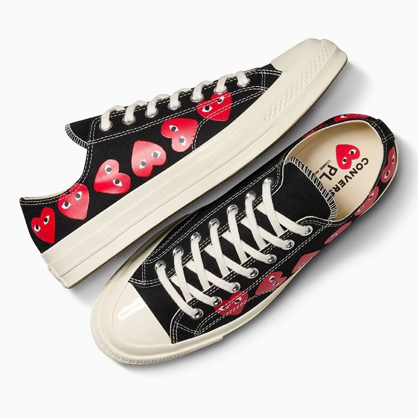 Converse x Comme des Garçons PLAY Chuck 70 Multi Heart-Black-36