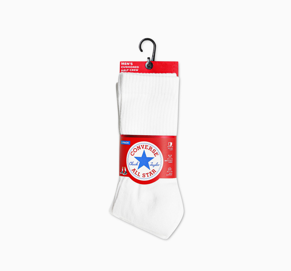 3 Pack Wordmark Half-Crew Socks