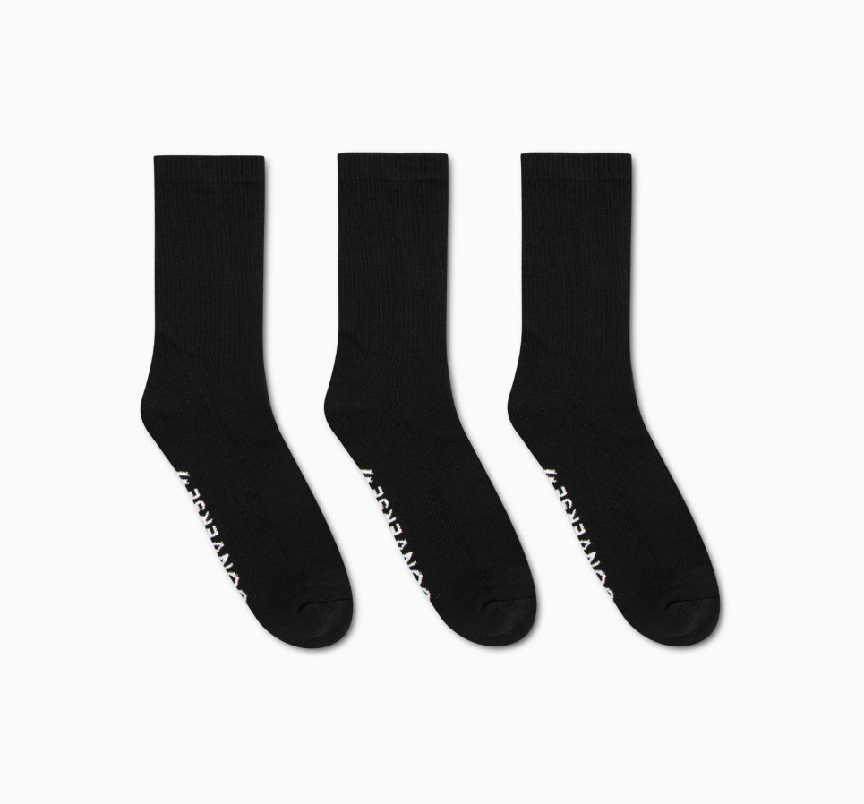 3-Pack Wordmark Half-Crew Socks