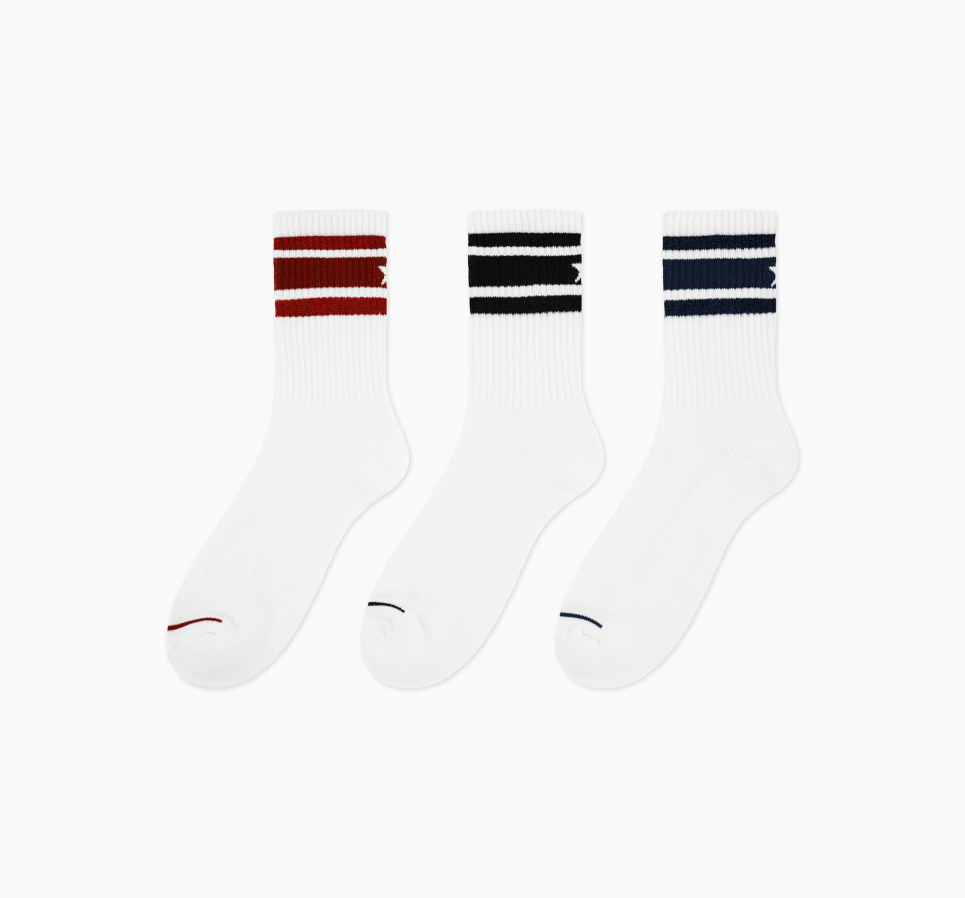 3Pk Sparkle C-Star Half Crew