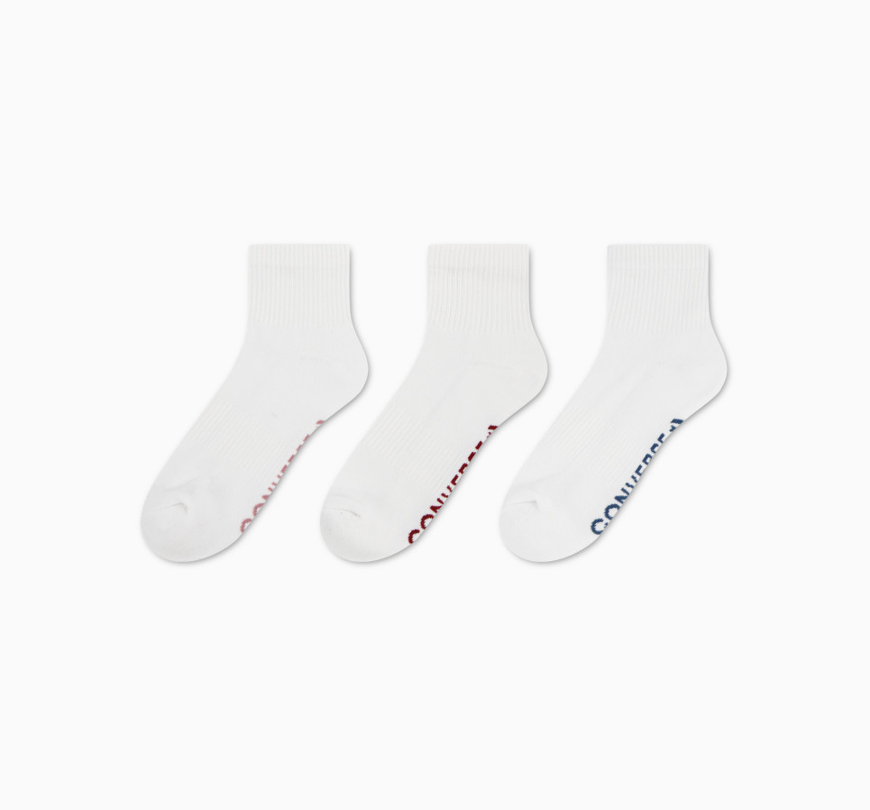 3-Pack Wordmark Quarter Socks