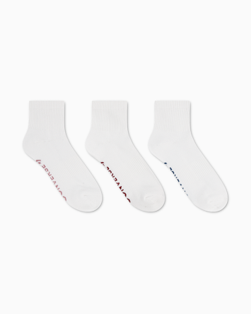 3-Pack Wordmark Quarter Socks